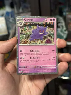 Gengar 094/165 151 Pokemon Sams Club Cosmos Holo Swirl x3 RARE 3 SWIRLS - Image 1