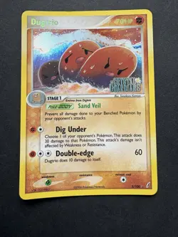 Pokemon TCG - Dugtrio - Reverse Holo (Stamp) - 5/100 Ex Crystal Guardians - NM - Image 1