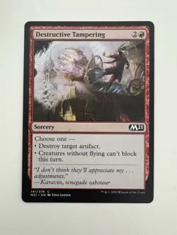 Destructive Tampering MTG Magic the Gathering Card NM Near Mint M21 - Image 1
