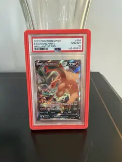 Pokemon 2022 Charizard V 154/172 Alt Art Brilliant Stars GEM MINT PSA 10 - Image 1