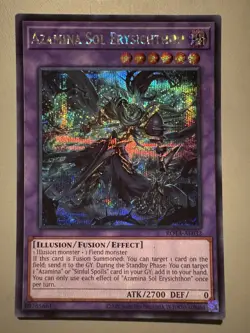 YUGIOH AZAMINA SOL ERYSICHTHON ASIA ENGLISH EDITION ROTA-AE032 SECRET RARE - Image 1