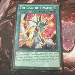 Yugioh The Gaze Of Timaeus Secret Rare MZMU-EN013 - Image 1