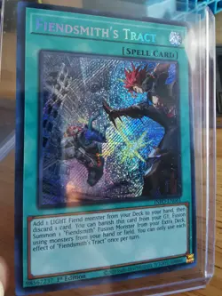 Yu-Gi-Oh! TCG Fiendsmith's Tract Secret Rare 1st Edition INFO-EN061 - Image 1