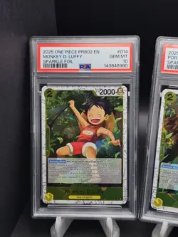 2025 One Piece PRB02 Sparkle Foil Luffy Ace Sabo PSA 10 Sequential - Image 2