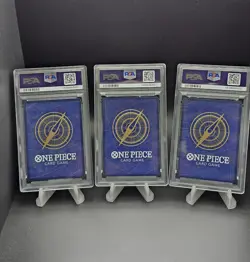 2025 One Piece PRB02 Sparkle Foil Luffy Ace Sabo PSA 10 Sequential - Image 5