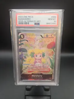 2023 One Piece Mansherry Alternate Art #OP05-088 PSA 10 Gem Mint - Image 1