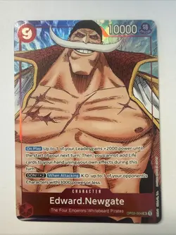 Edward Newgate (Alt Art) One Piece Card Game TCG OP02-004 English Paramount War - Image 1