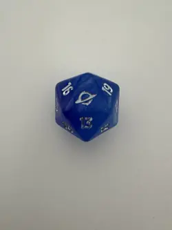 Edge of Eternities Oversized Dice D20 Translucent Blue Galaxy Magic MTG EOE - Image 1