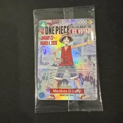 One Piece College Basketball US Voyage Monkey D. Luffy Trading Card MINT SEALED - Image 1