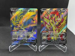 Zamazenta V (SWSH293) and Zacian V SWSH292 Cards Black Star Promos Pokemon TCG - Image 1