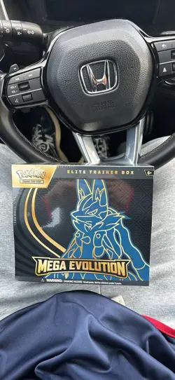 Pokemon TCG Mega Evolution Elite Trainer Box Lucario English Card Stock - Image 1