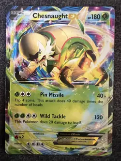 Chesnaught EX XY18 Black Star Promos Ultra Rare Pokemon Card NM - Image 1