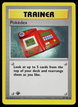 Pokemon Card - Pokedex Base Set Shadowless 87/102 1st Edition Uncommon - Image 1