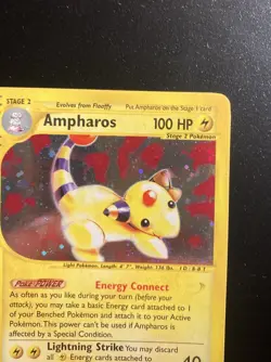 Pokemon Card-Ampharos-2/165-Expedition- Holo-ENG-Very Good - Image 3