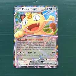 Meowth EX Full Art Holo Rare Perfect order 062/088 Pokemon TCG Card 170 HP - Image 1