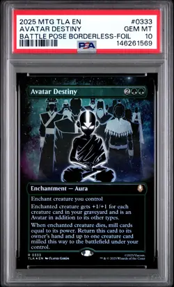 2025 MTG AVATAR: THE LAST AIRBENDER #0333 AVATAR DESTINY PSA 10 - Image 1