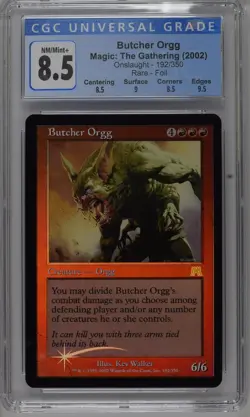 BUTCHER ORGG Onslaught Foil Rare CGC 8.5 Q++ MTG [Nostalgium] - Image 1