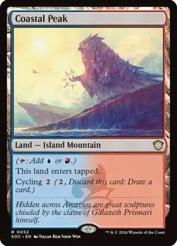 NM Coastal Peak, MTG, Strixhaven Commander, Magic the Gathering, 52 - Image 1