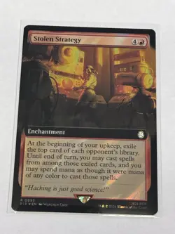 Stolen Strategy Extended Art Surge Foil Universes Beyond: Fallout #995 - Image 1