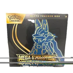Pokemon Mega Evolution Elite Trainer Box Lucario & Riolu Promo Cards - Image 1
