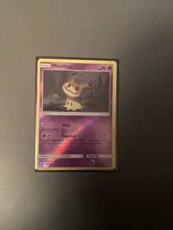 Pokemon Mimikyu TCG Reverse Holo Card 58/145 Sm-Guardians Rising - Image 1