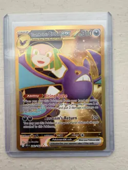 Pokemon Team Rocket's Crobat ex 242/182 Sv10 Destined Rivals Hyper Rare Holo EX - Image 2