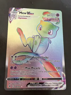 Pokemon TCG Mew VMAX Fusion Strike 268/264 Holo Secret Rare - Image 1