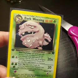 Pokemon Dark Weezing (14) Holo Rare Team Rocket 14/82 HP 1st Edition Holo - Image 1