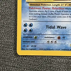 Misty's Gyarados 13/132 Rare Holo LP - Gym Challenge - Vintage WOTC Pokemon TCG - Image 5