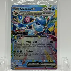 Pokemon TCG Prismatic Evolutions Glaceon ex #026/131 Stamped Promo Sealed - Image 1