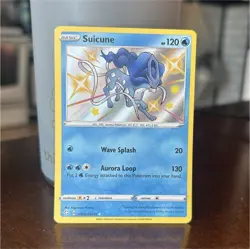 Pokemon Suicune Shiny Holo Rare SV022/SV122 Shining Fates Basic 120 HP 20 - Image 1