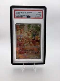 Pokemon Twilight Masquerade Eevee #188 188/167 Illustration Rare PSA 10 W/ GUARD - Image 1