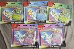 Pokemon Prismatic Evolutions Tech Sticker Collection Pack Lot 5 Nintendo - Image 1
