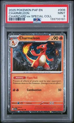 POKEMON PAF EN-PALDEAN FATES CHARIZARD EX SPECIAL COLL CHARMELEON PSA 9 RegradeU - Image 1