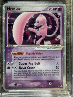 Pokemon TCG Mew EX 100/110 Holon Phantoms Holo CGC 8 - Image 3