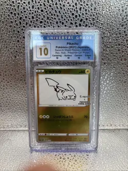 CGC PERFECT 10 Pikachu 208/S-P Pokemon S Promo Japanese 2021 Yu Nagaba Campaign - Image 2