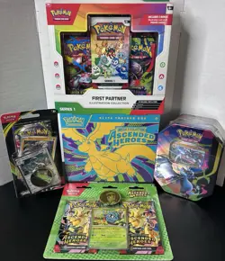 Pokemon TCG Mega Evolution Ascended Heroes ETB & First Partner Lot of 5 SEALED - Image 1