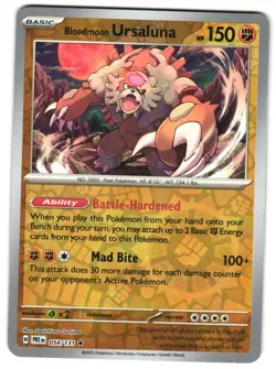 Bloodmoon Ursaluna 054/131 Reverse Holo SV: Prismatic Evolutions Pokemon TCG - Image 1