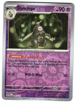 Dusclops 036/131 Reverse Holo SV: Prismatic Evolutions Pokemon TCG - Image 1