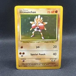 Hitmonchan 007/102 Base Set Holo Pokemon TCG HP - Image 1