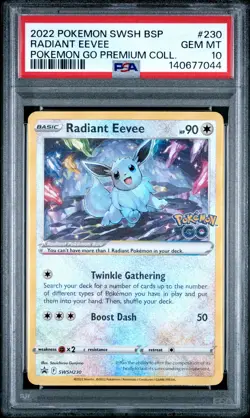 Pokemon Go Premium Collection Radiant Eevee PSA 10 - Image 1