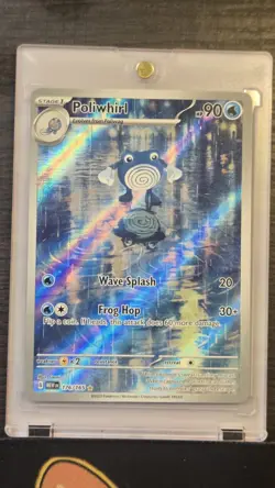 Pokemon TCG Poliwhirl 176/165 Scarlet & Violet 151 Illustration Rare Holo - Image 1