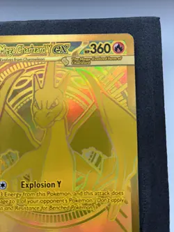 Pokemon Mega Charizard Y ex 294/217 Gold Hyper Rare Ascended Heroes Pack Fresh - Image 2