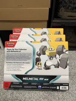 3 x Pokemon TCG - Melmetal EX Collection Box - New & Sealed - Image 2