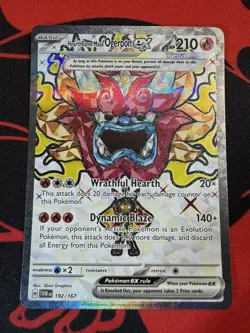 Hearthflame Mask Ogerpon ex 192/167 Ultra Rare Twilight Masquerade Pokemon NM - Image 1