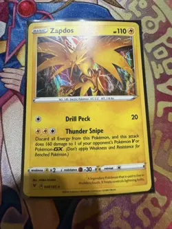 2020 Sword & Shield - Vivid Voltage Holo Zapdos Basic/Rare Holo #48 LP - Image 1