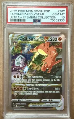 2022 POKEMON SWSH ULTRA-PREMIUM COLLECTION FULL ART/CHARIZARD VSTAR PSA 10 🔥 - Image 1