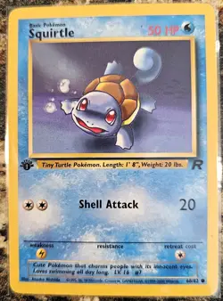 Pokemon 2000 Team Rocket Squirtle 1st Edition 68 MP - Image 1