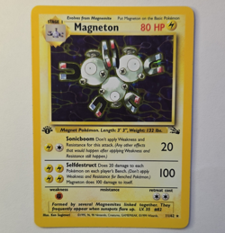 Magneton [Holo] Pokemon Fossil #11/62 [1st Edition] - Image 1