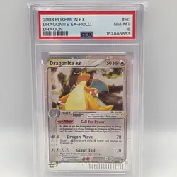 2003 Pokemon EX Dragon Dragonite Holo #90/97 PSA 8 - Image 1